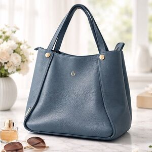 Yamamoto Blue Leather Shoulder Bag